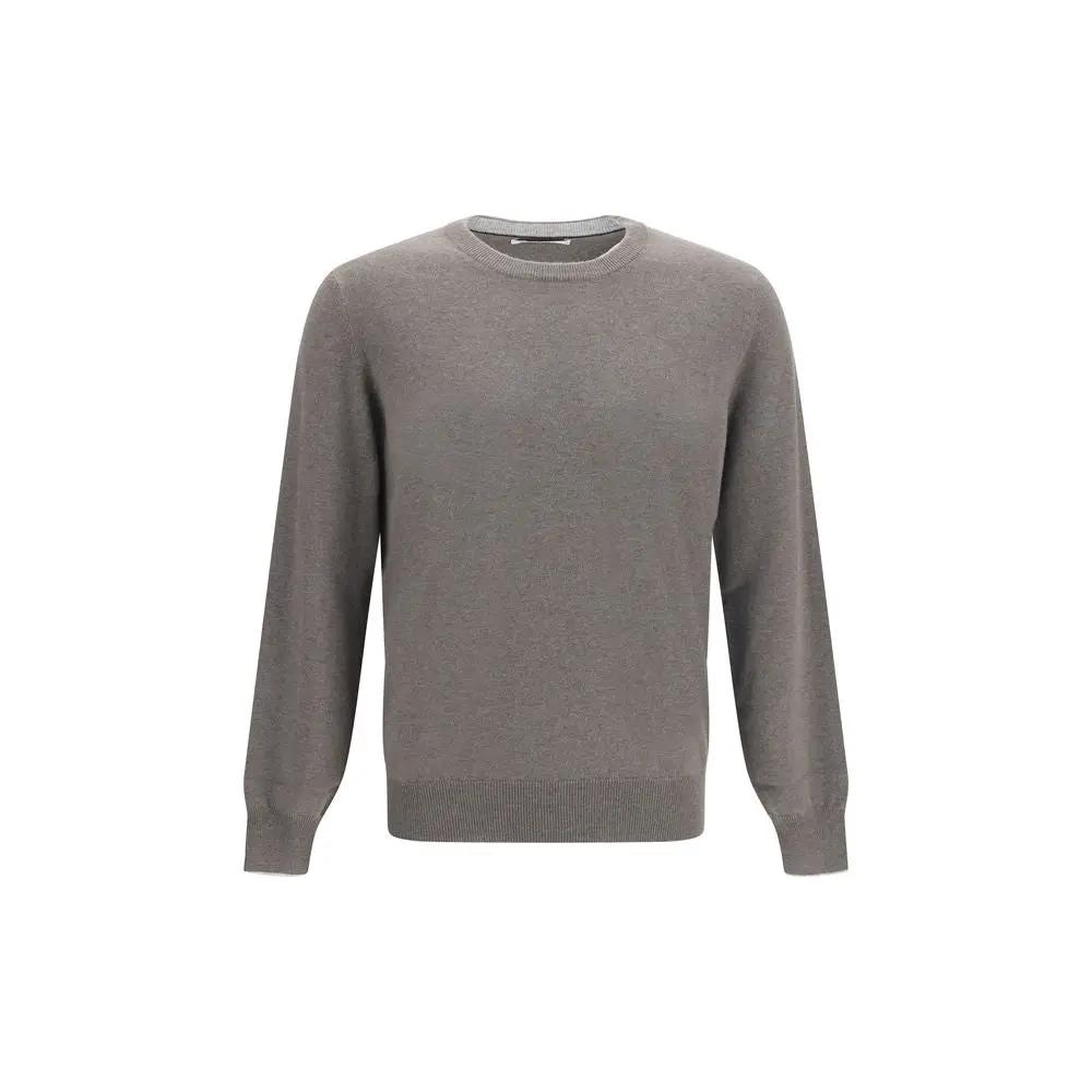 Brunello Cucinelli Gray Cashmere Sweater