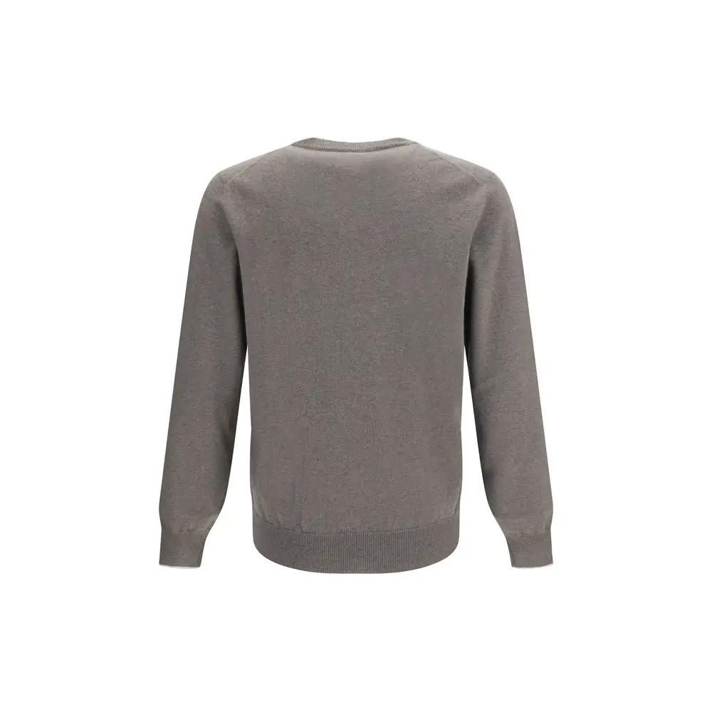 Brunello Cucinelli Gray Cashmere Sweater