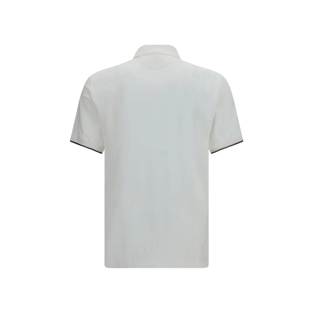 Brunello Cucinelli Brunello Cucinelli White Cotton Polo Shirt