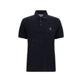 Brunello Cucinelli Black Cotton Polo Shirt