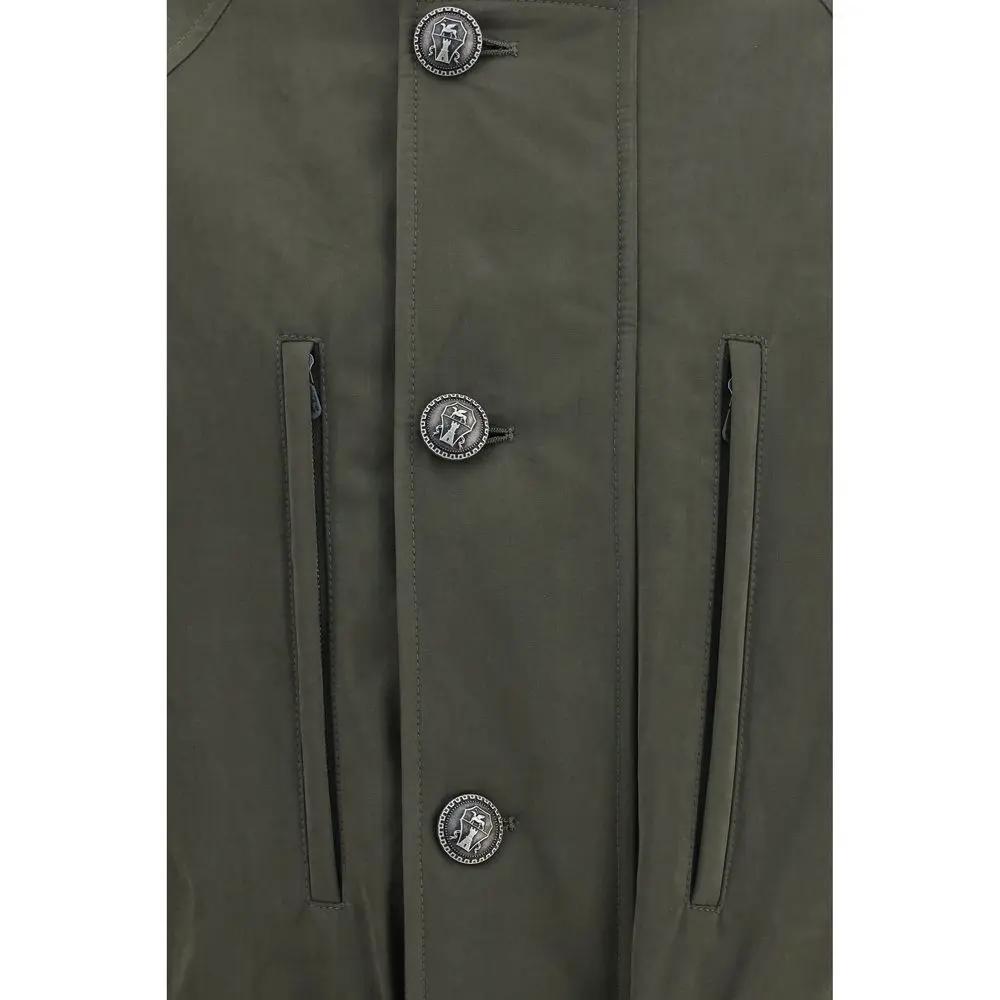 Brunello Cucinelli Bicolor Cotton Full-Length Jacket