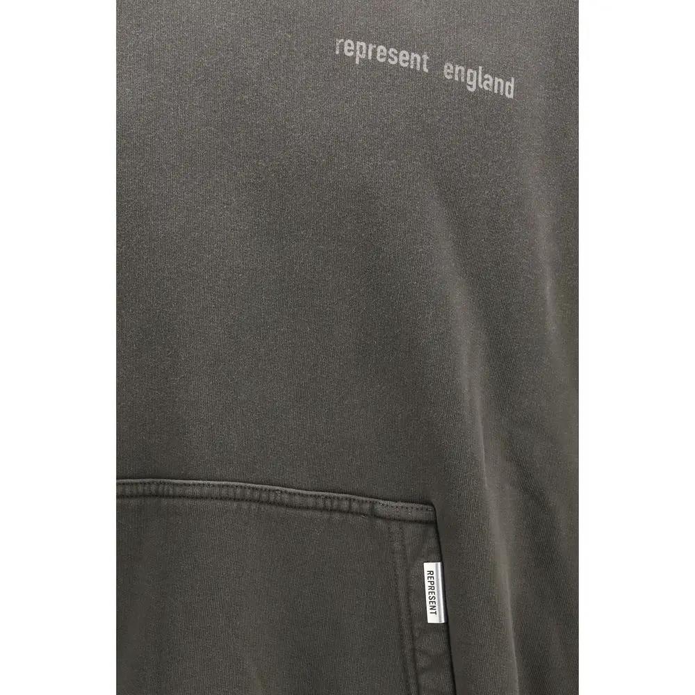 Represent Represent Gray Cotton Sweatshirt