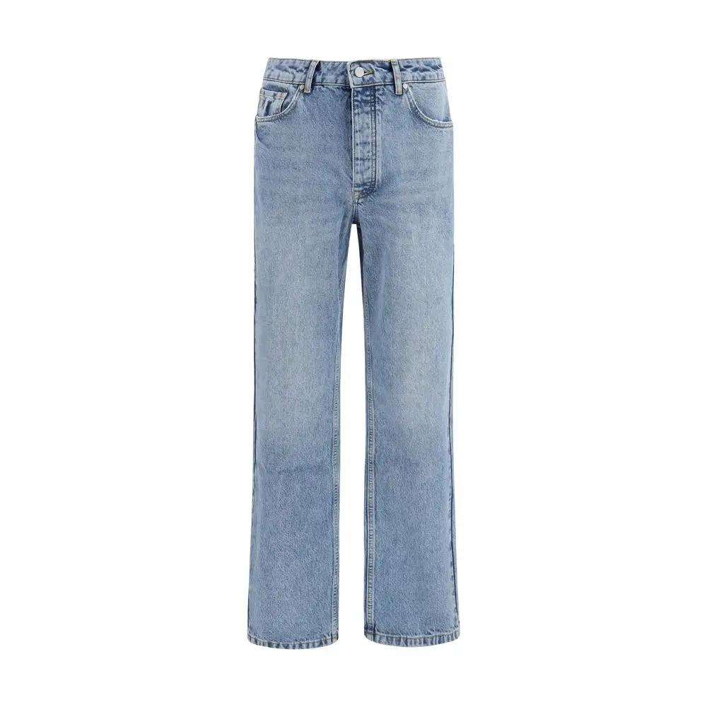 Represent Represent Blue Cotton Straight-Leg Jeans