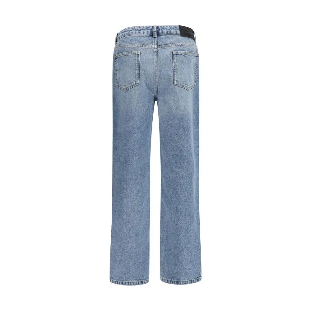 Represent Represent Blue Cotton Straight-Leg Jeans