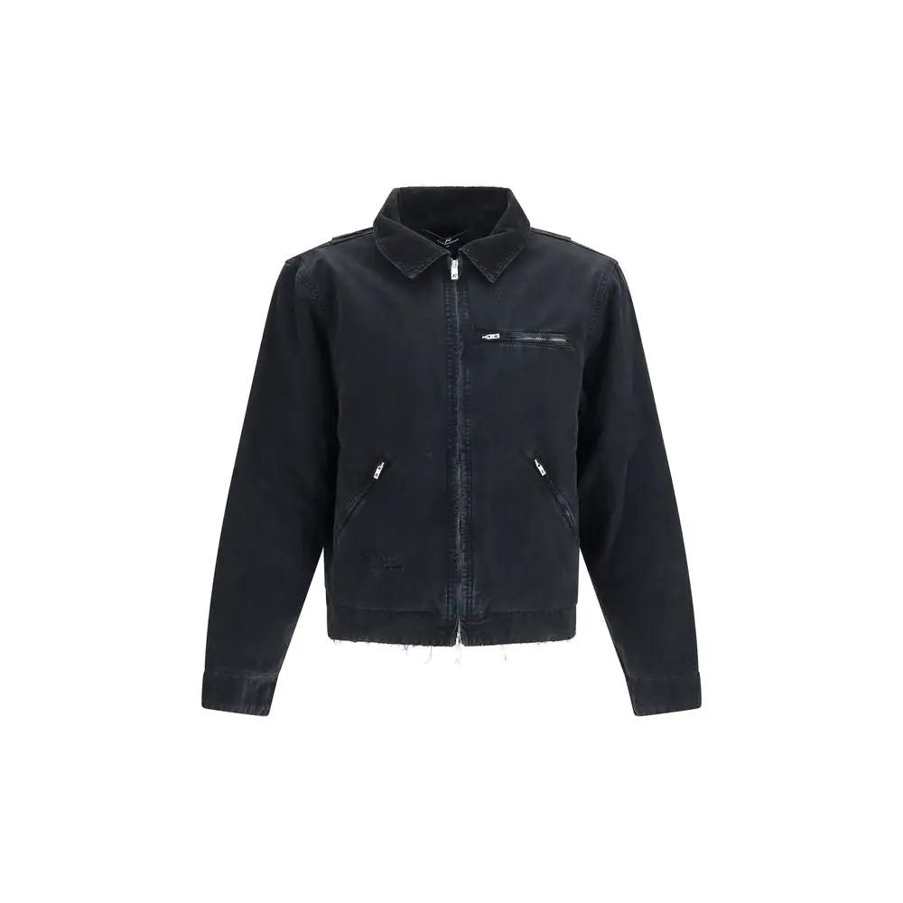 Represent Represent Black Cotton Full-Length Jacket
