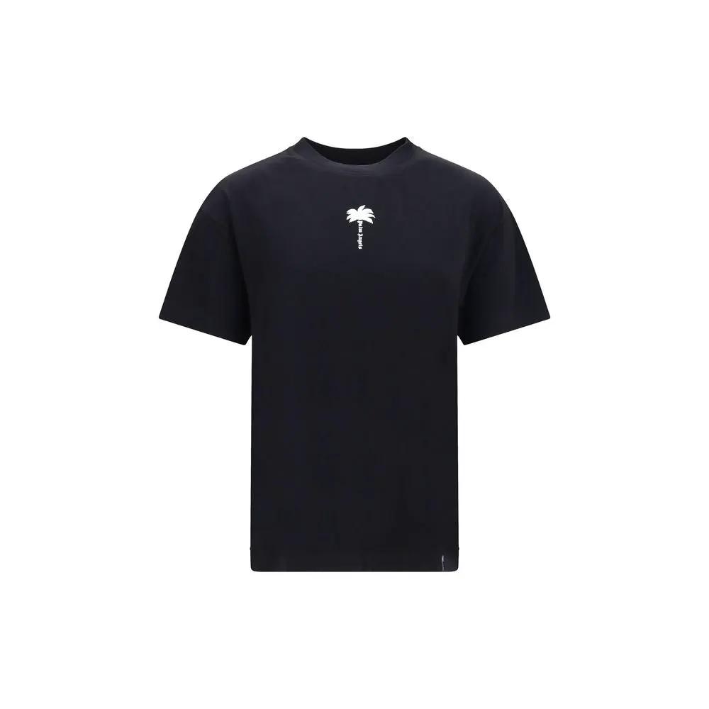T-shirt en coton noir Palm Angels