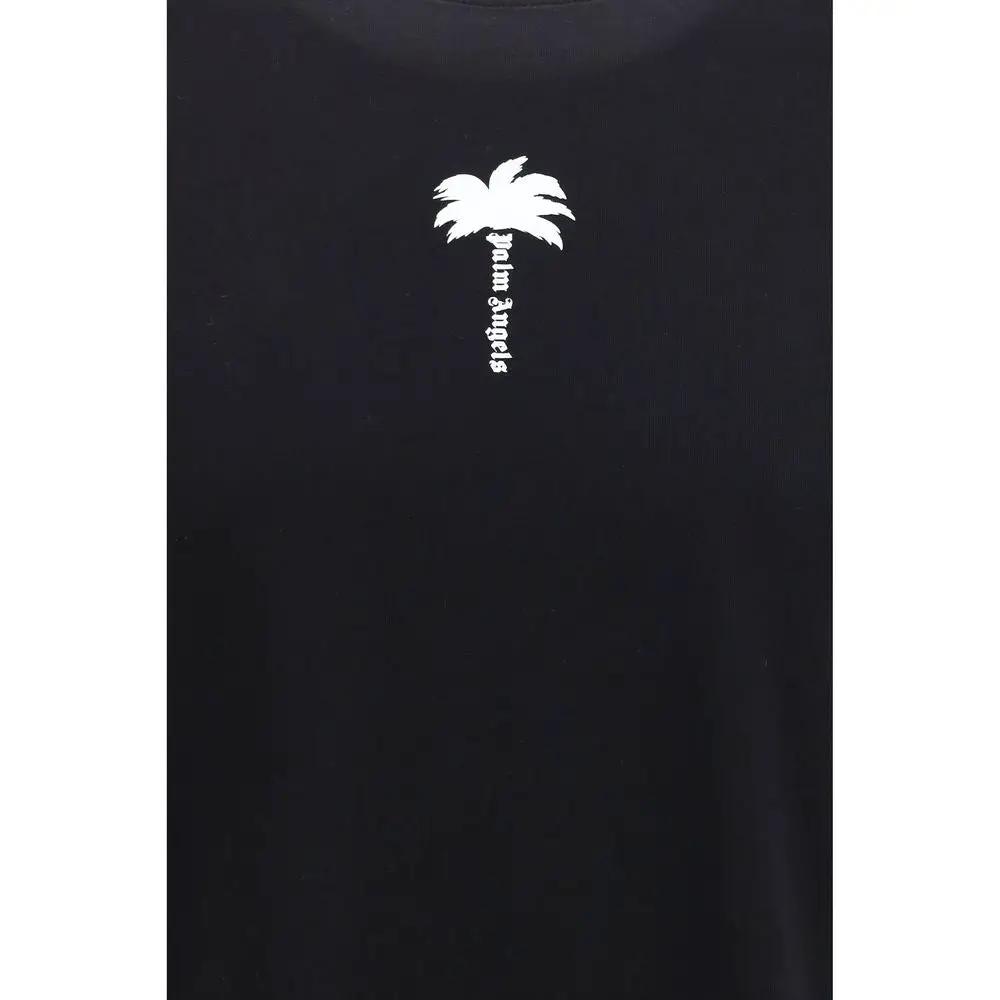 T-shirt en coton noir Palm Angels