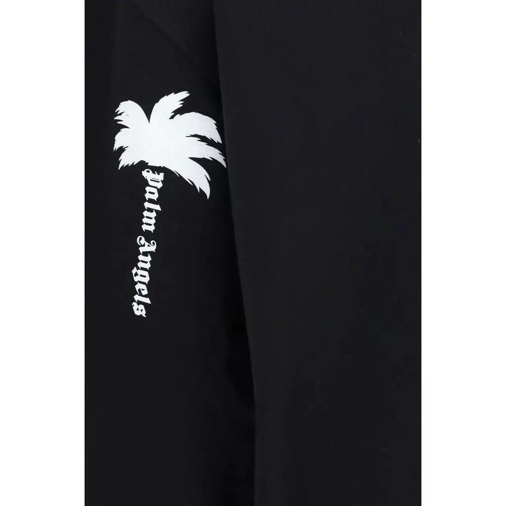 Palm Angels Black Cotton Sweatshirt