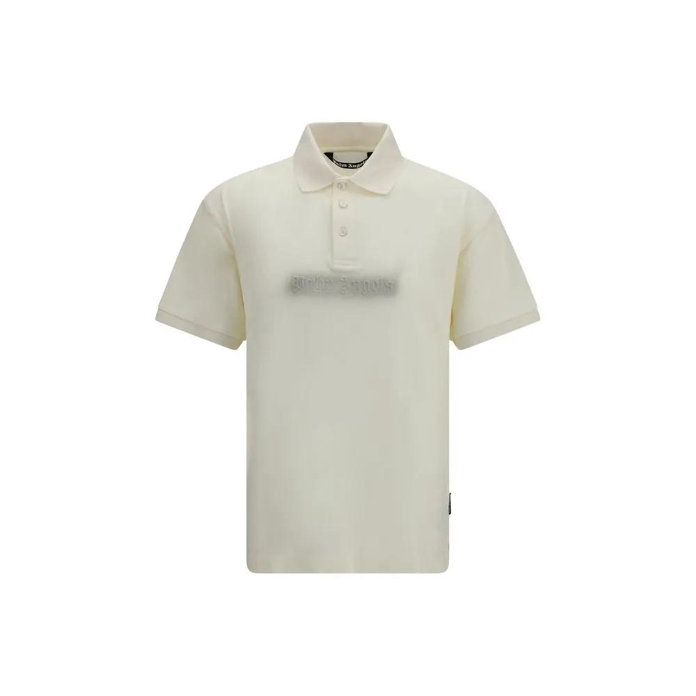 Palm Angels Palm Angels Beige Cotton Polo Shirt