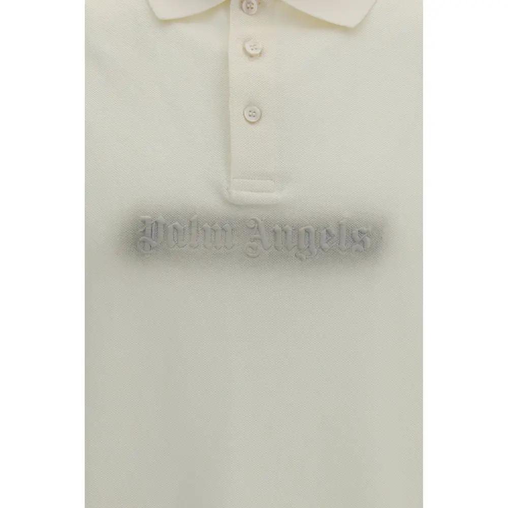 Palm Angels Palm Angels Beige Cotton Polo Shirt
