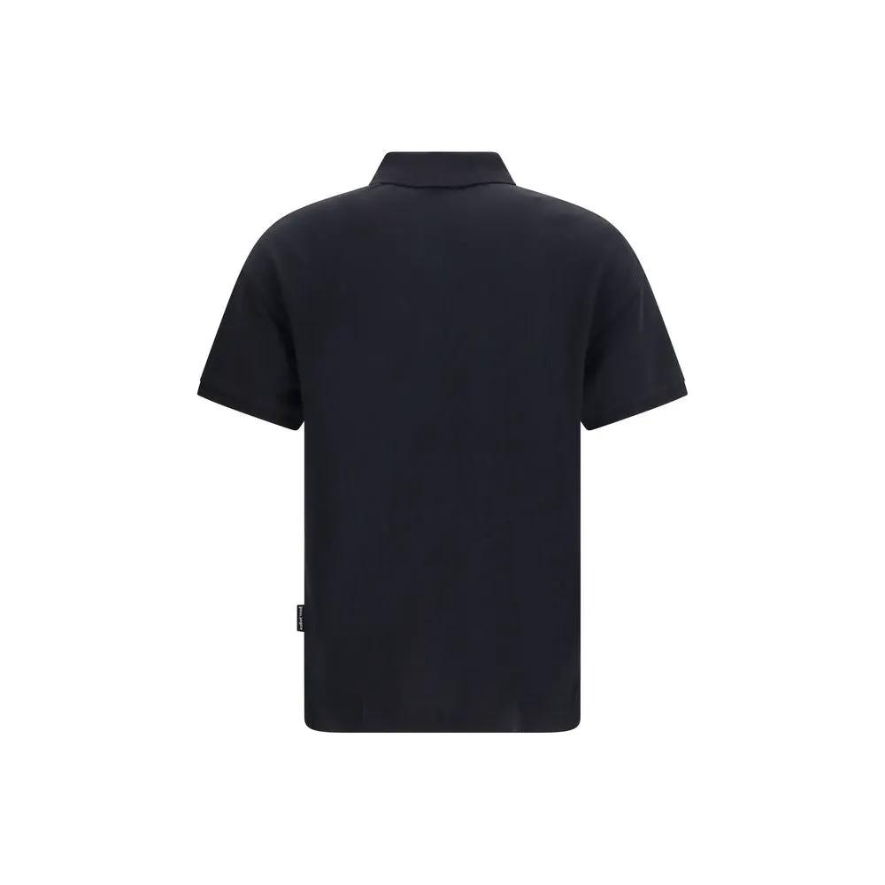 Palm Angels Palm Angels Black Cotton Polo Shirt
