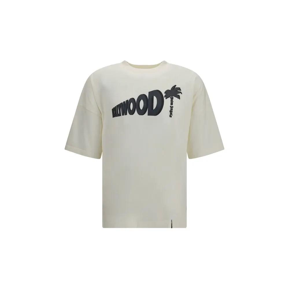 Palm Angels Palm Angels White Cotton T-Shirt