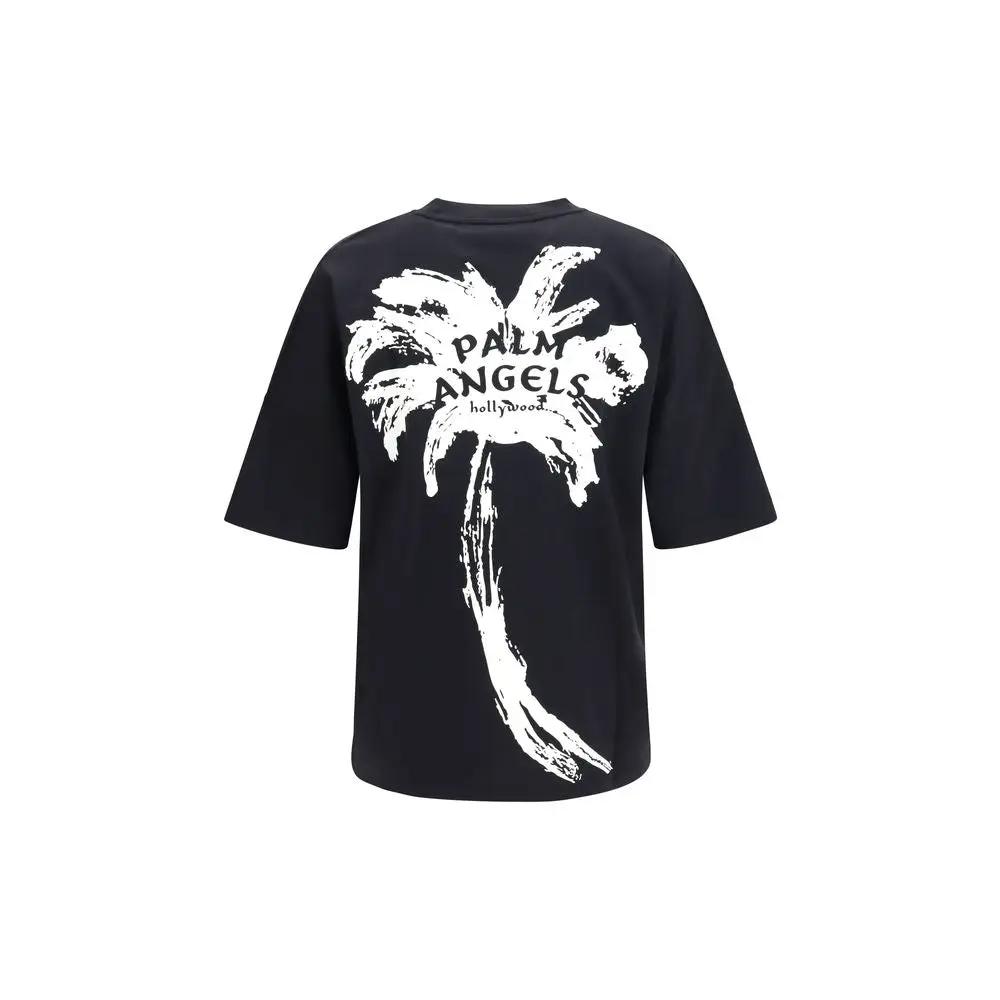 T-shirt en coton noir Palm Angels