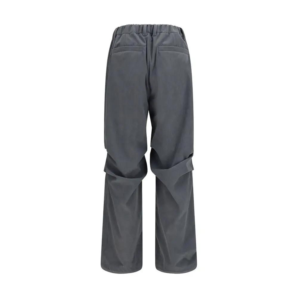 LAMINAR LAMINAR Gray Polyester Casual Pants
