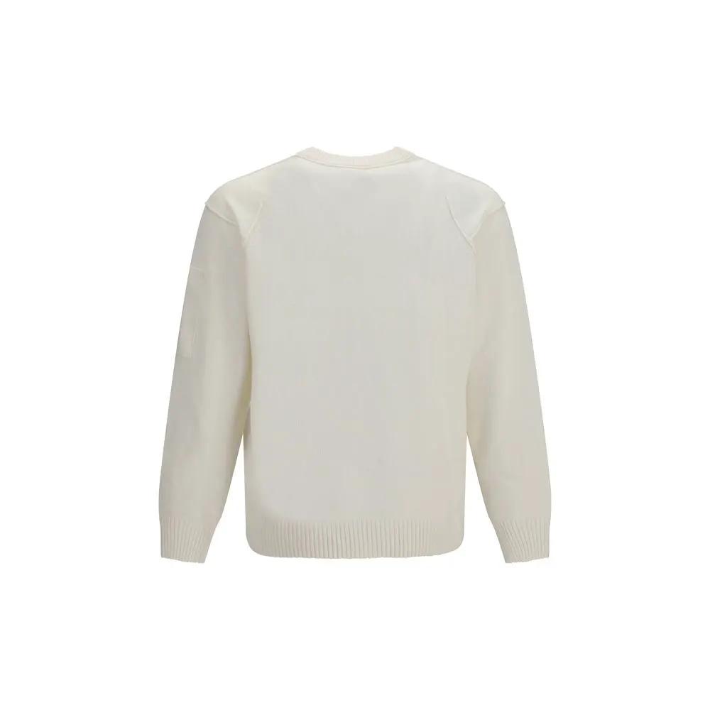C.P. Company White Wool Oves Aries Sweatshirt