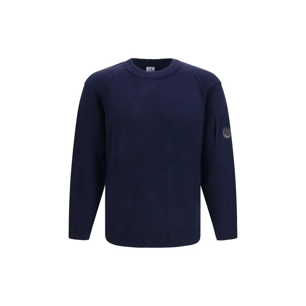 C.P. Company C.P. Company Blue Wool Oves Aries Sweatshirt