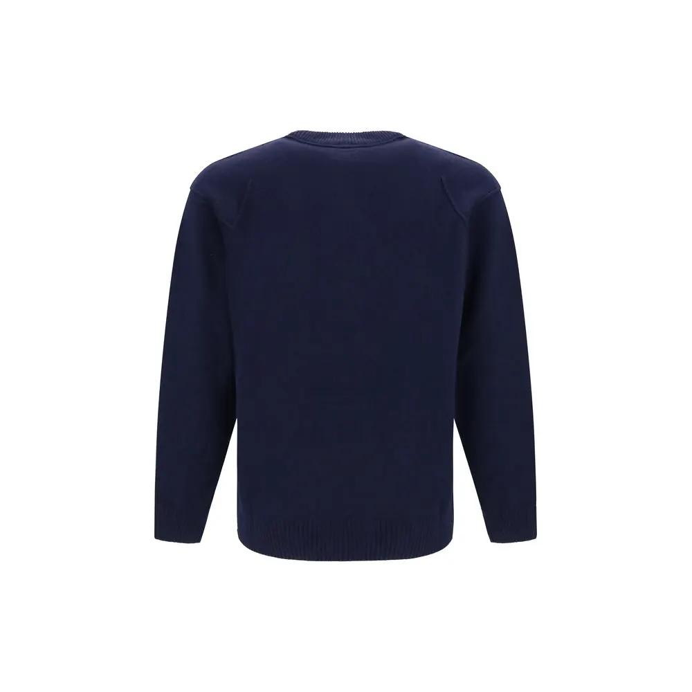 C.P. Company C.P. Company Blue Wool Oves Aries Sweatshirt