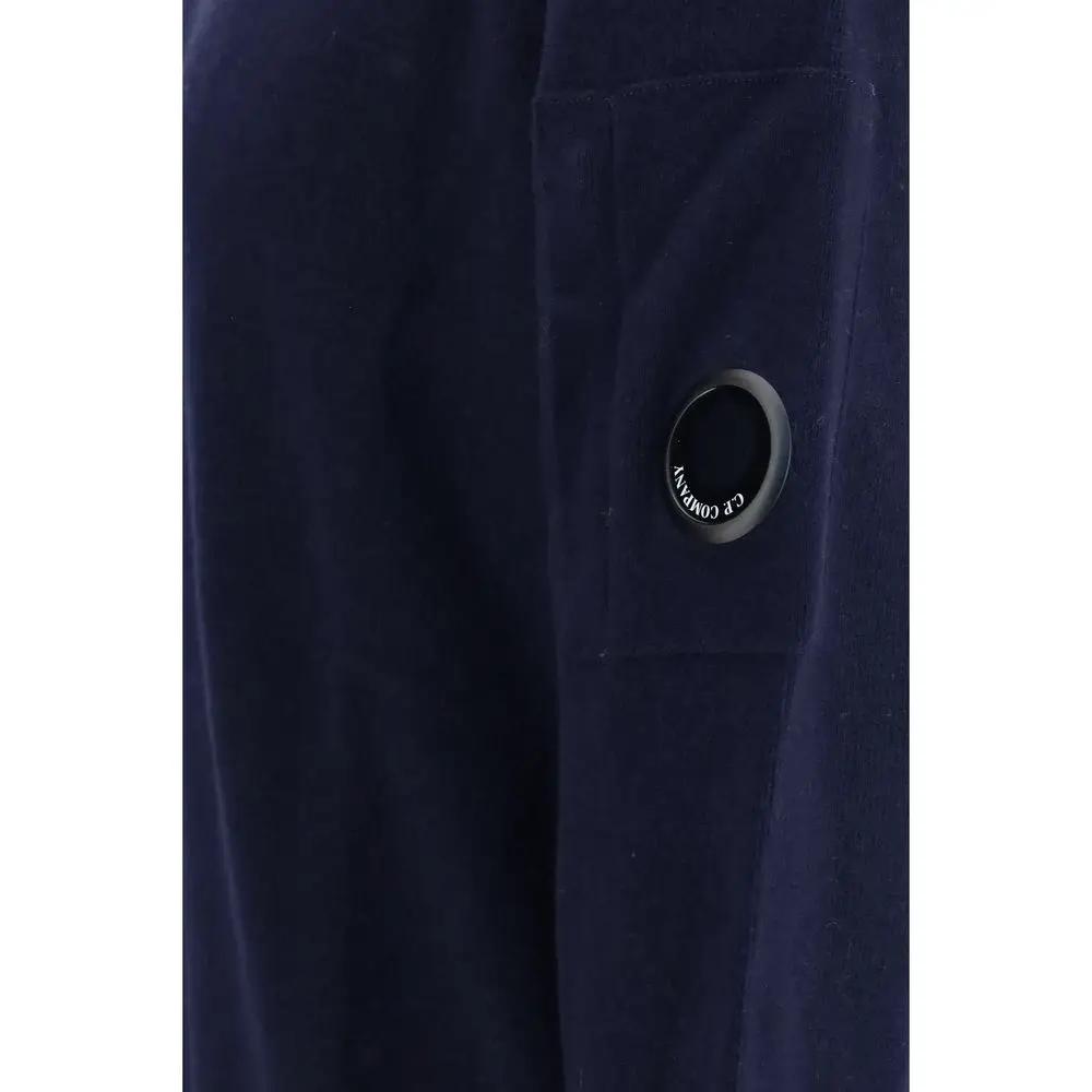 C.P. Company C.P. Company Blue Wool Oves Aries Sweatshirt