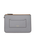 Burberry Burberry Gray Leather Clutch Bag