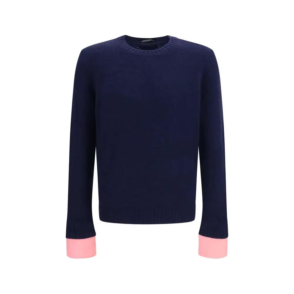 Prada Blue Wool Oves Aries Sweatshirt