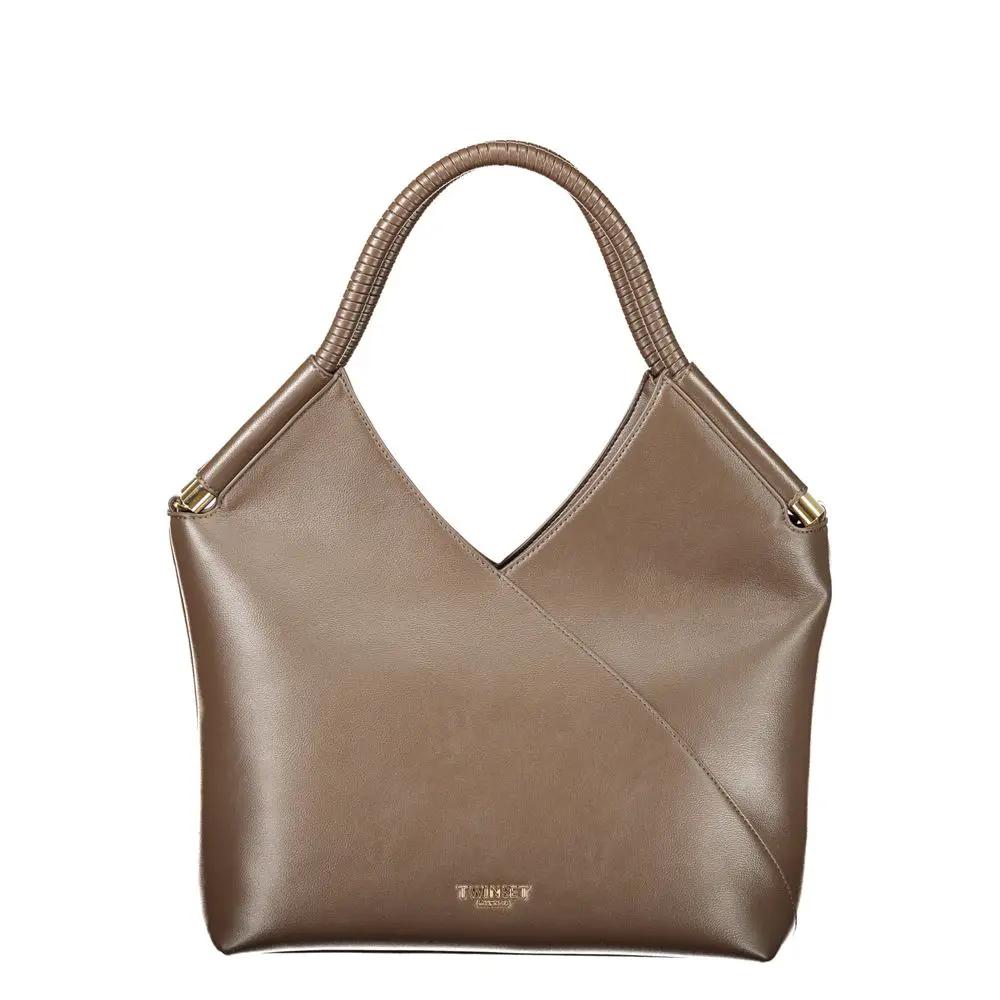 Twinset Brown Polyethylene Handbag