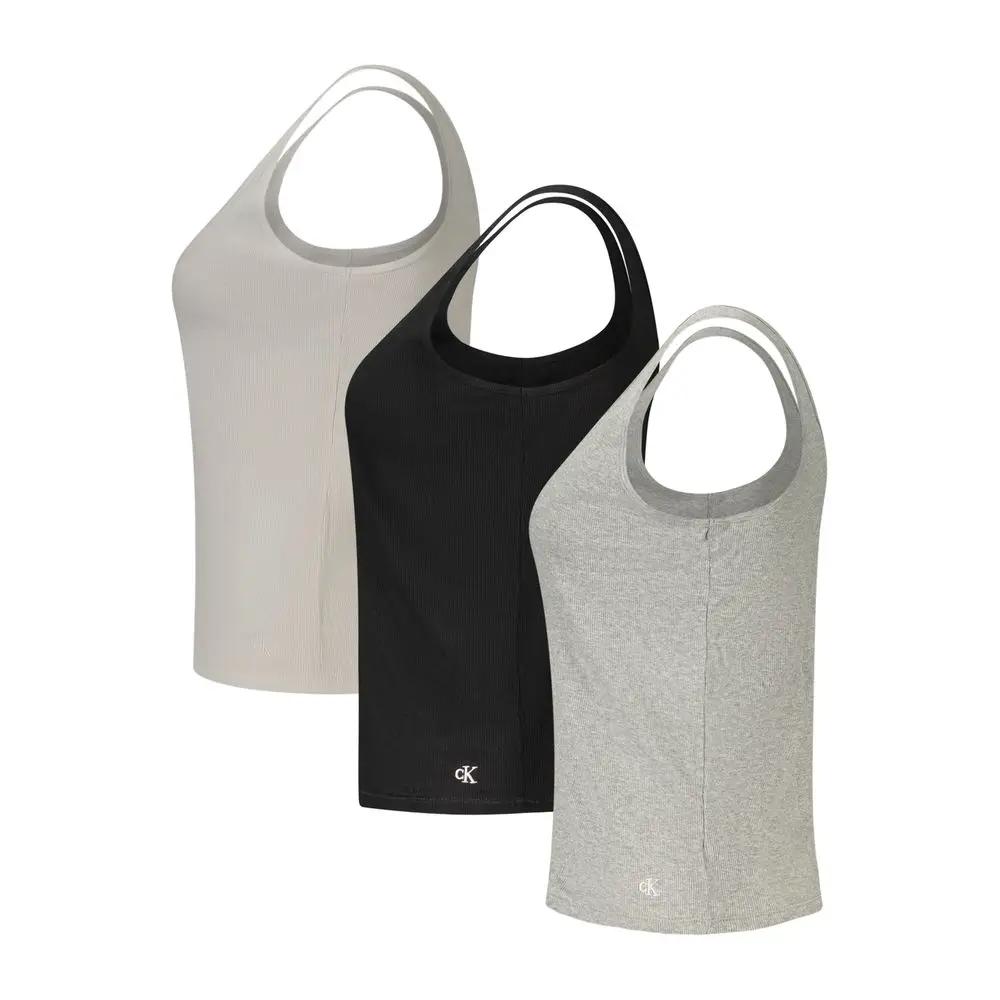 Calvin Klein Calvin Klein Black Cotton Tank Tops