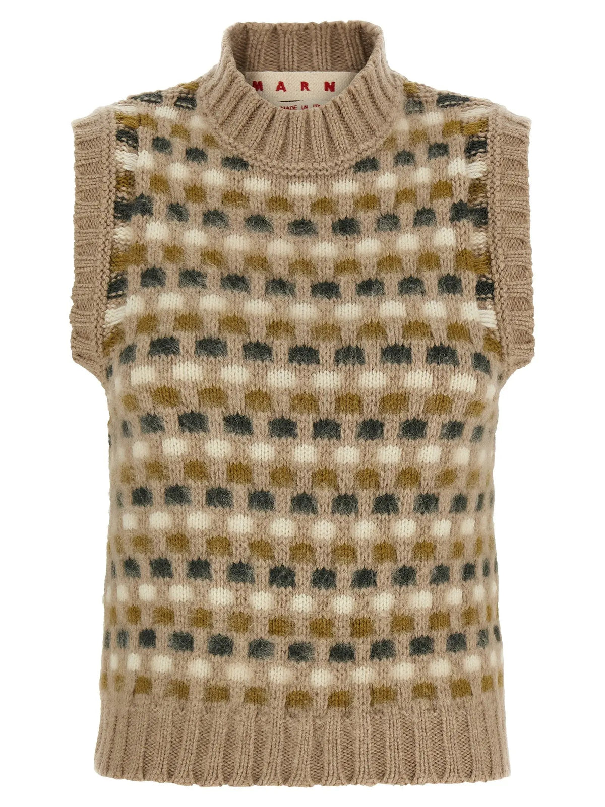 Marni Marni Beige Wool Sleeveless Jacket
