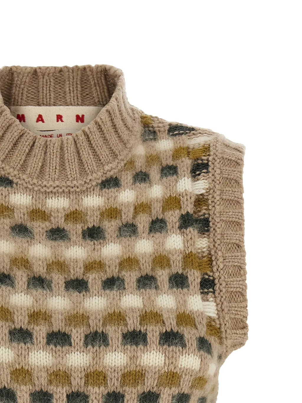 Marni Marni Beige Wool Sleeveless Jacket