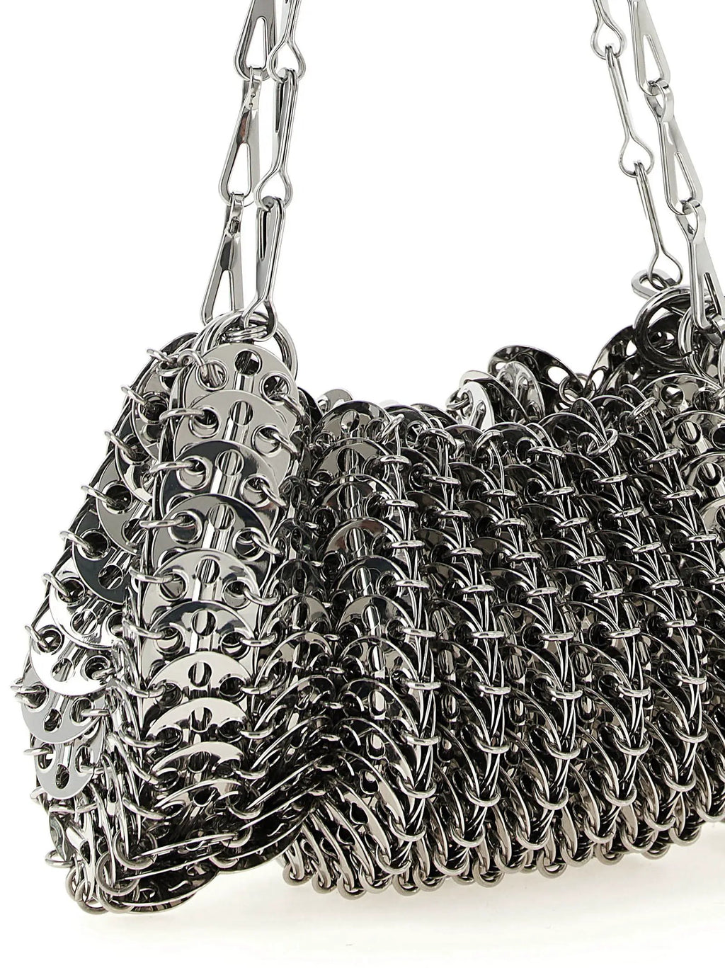 Paco Rabanne Paco Rabanne Silver Stainless Steel Shoulder Bag