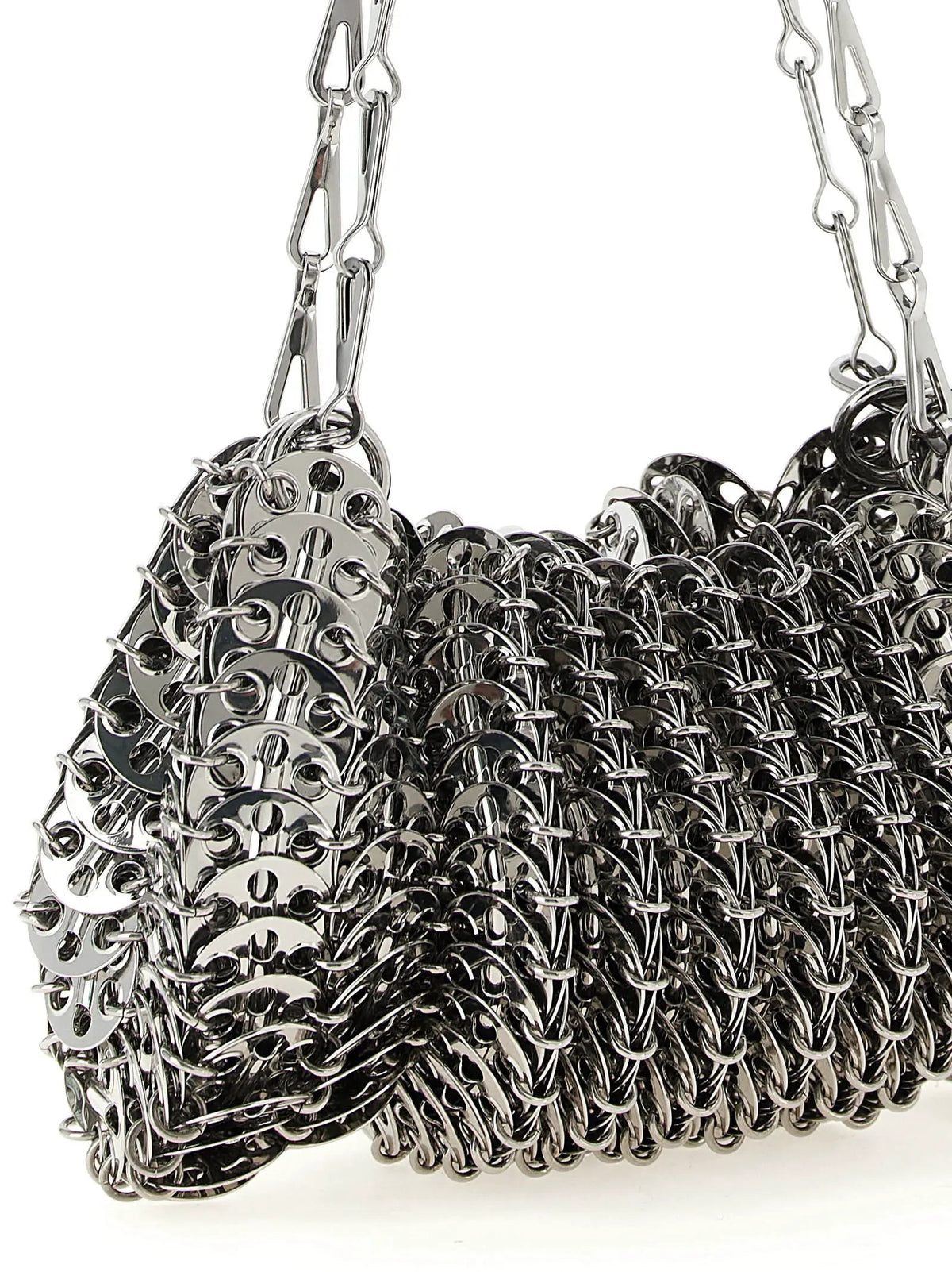 Paco Rabanne Paco Rabanne Silver Stainless Steel Shoulder Bag