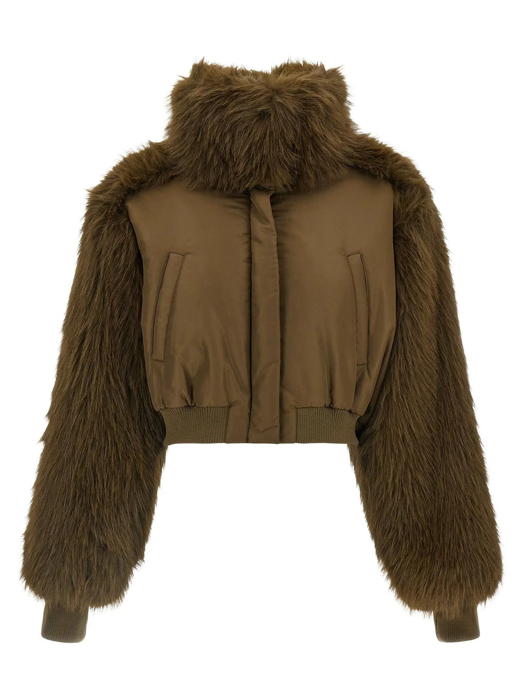 Fabiana Filippi Fabiana Filippi Bicolor Virgin Wool Bomber