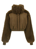 Fabiana Filippi Fabiana Filippi Bicolor Virgin Wool Bomber