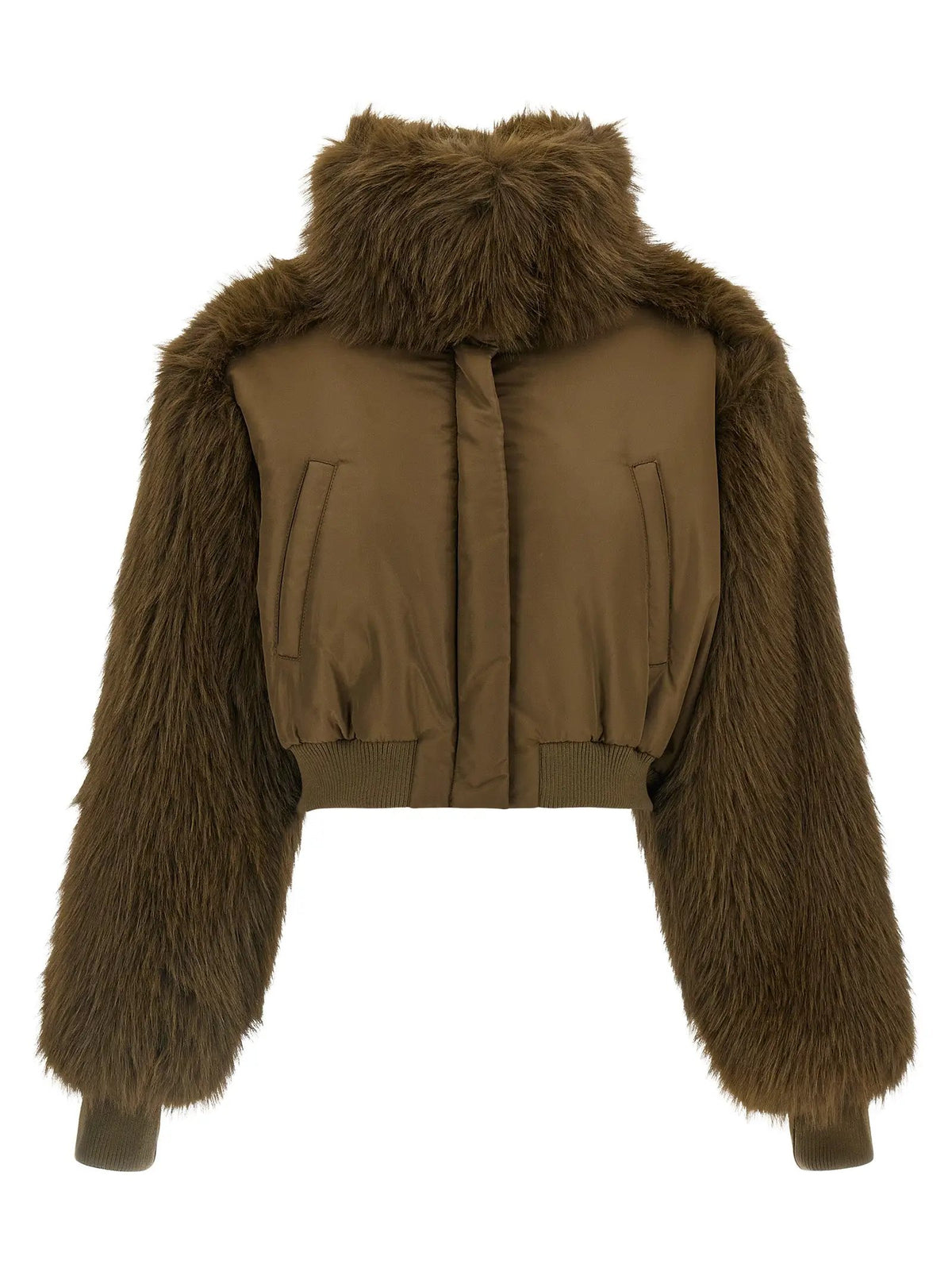 Fabiana Filippi Fabiana Filippi Bicolor Virgin Wool Bomber