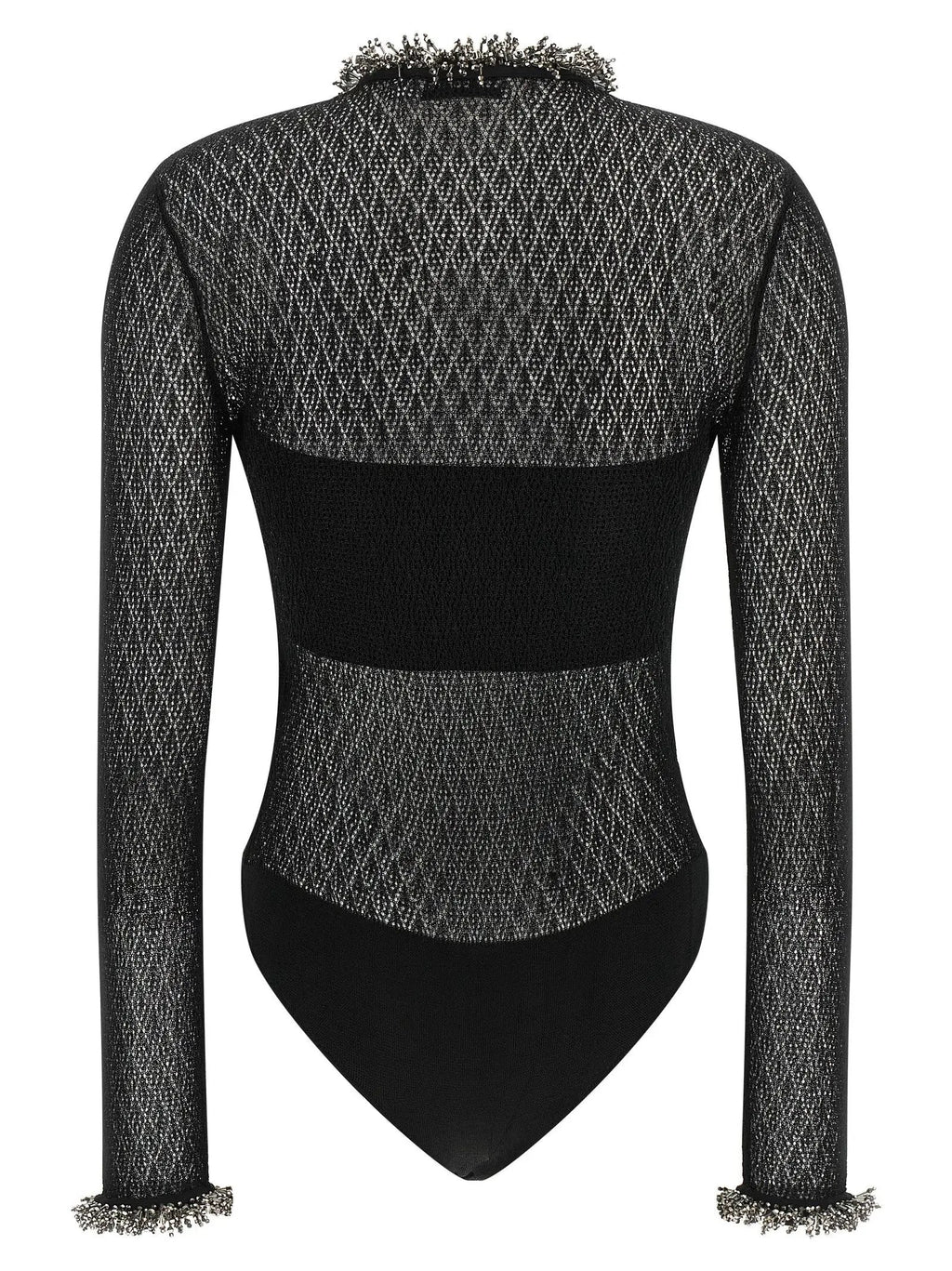 Self-Portrait Black Viscose Tank Tops
