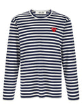 Comme Des Garçons Play Multicolor Cotton T-Shirt
