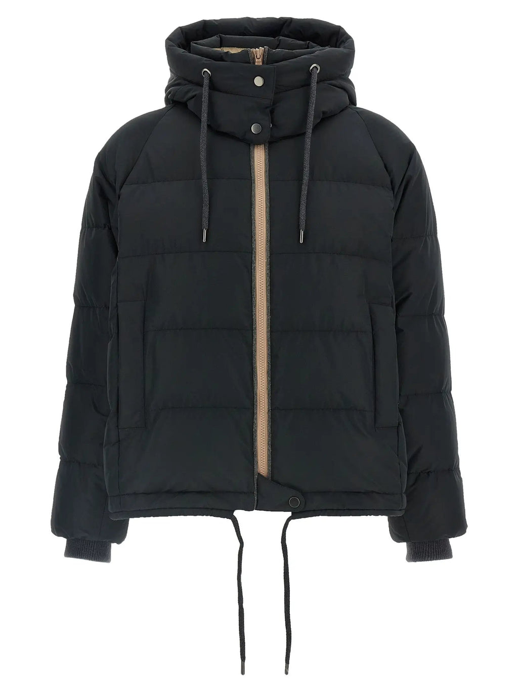 Brunello Cucinelli Brunello Cucinelli Black Cotton Full-Length Jacket