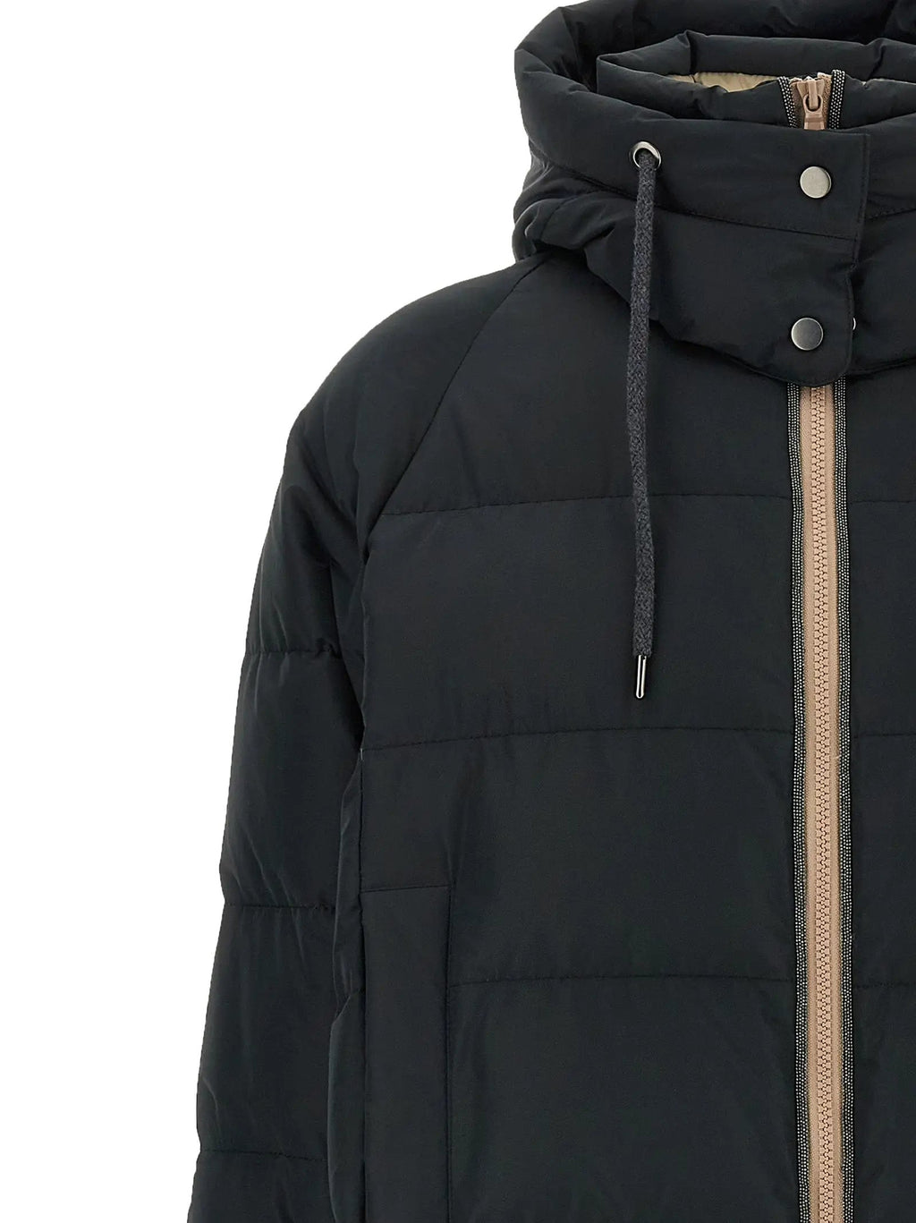 Brunello Cucinelli Brunello Cucinelli Black Cotton Full-Length Jacket