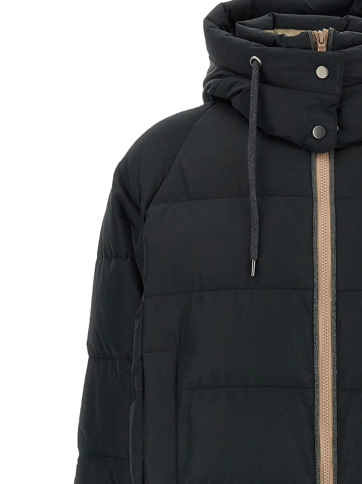 Brunello Cucinelli Brunello Cucinelli Black Cotton Full-Length Jacket