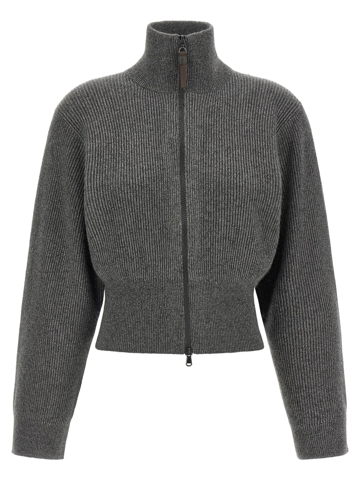 Brunello Cucinelli Brunello Cucinelli Gray Cashmere Cardigan