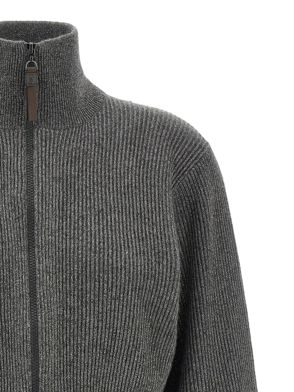 Brunello Cucinelli Brunello Cucinelli Gray Cashmere Cardigan