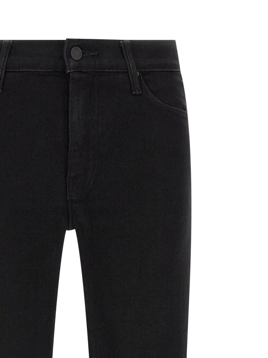 Mother Denim Mother Denim Black Cotton Flared Jeans