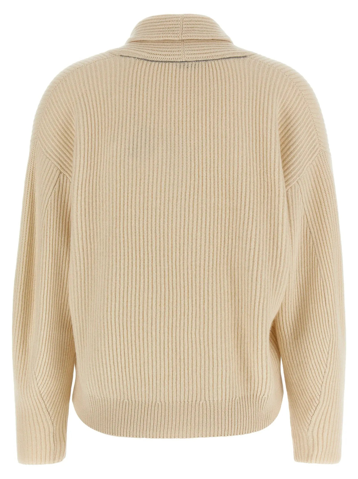 Brunello Cucinelli Brunello Cucinelli Beige Cashmere Cardigan
