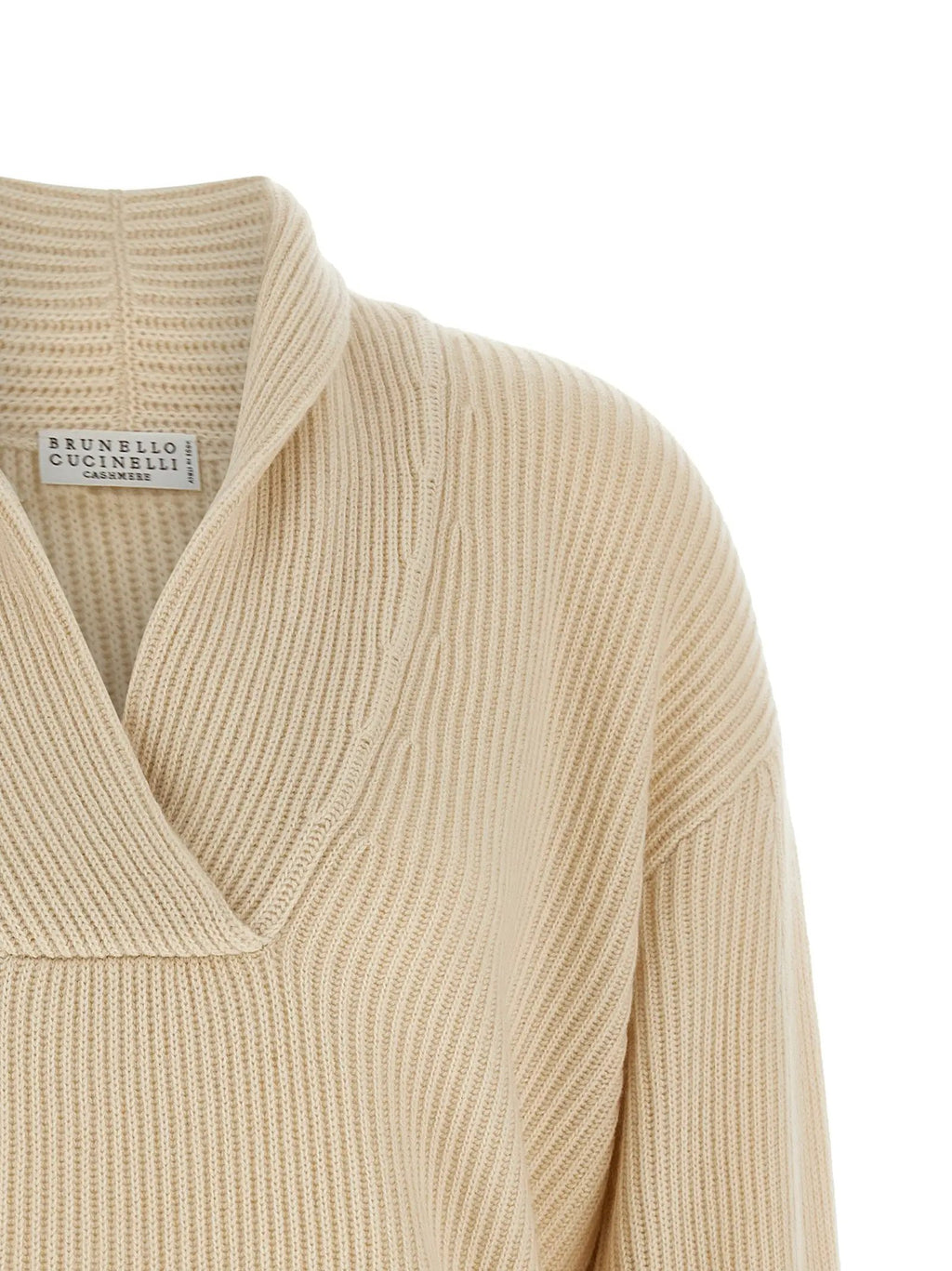 Brunello Cucinelli Brunello Cucinelli Beige Cashmere Cardigan