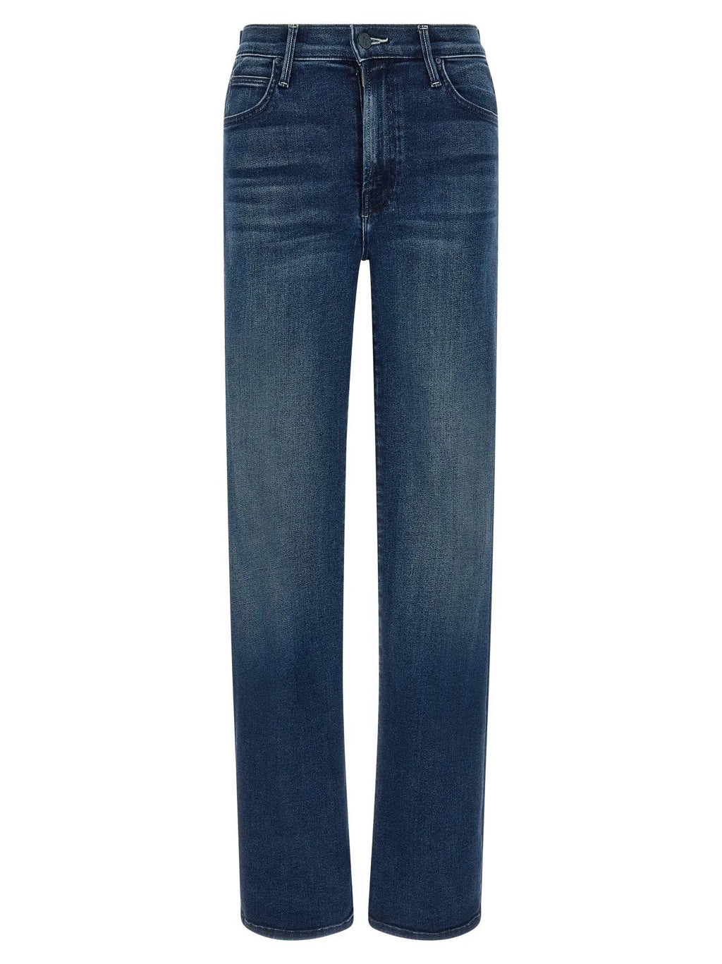 Mother Denim Mother Denim Blue Cotton Straight-Leg Jeans
