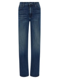 Mother Denim Mother Denim Blue Cotton Straight-Leg Jeans