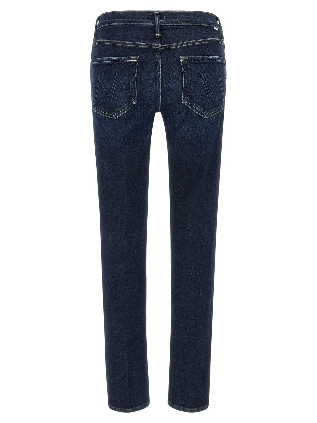 Mother Denim Mother Denim Blue Cotton Straight-Leg Jeans