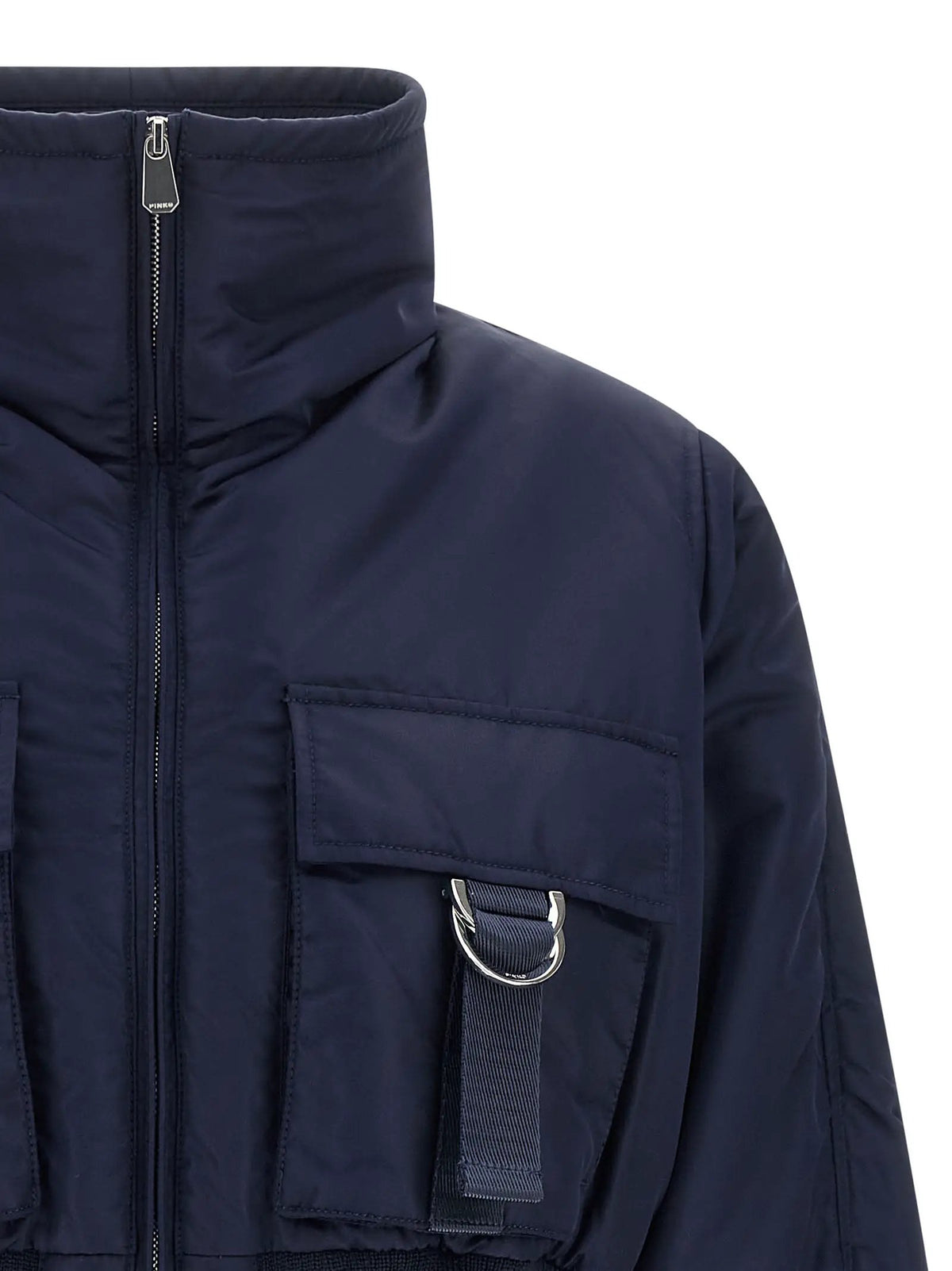 PINKO PINKO Blue Polyamide Bomber