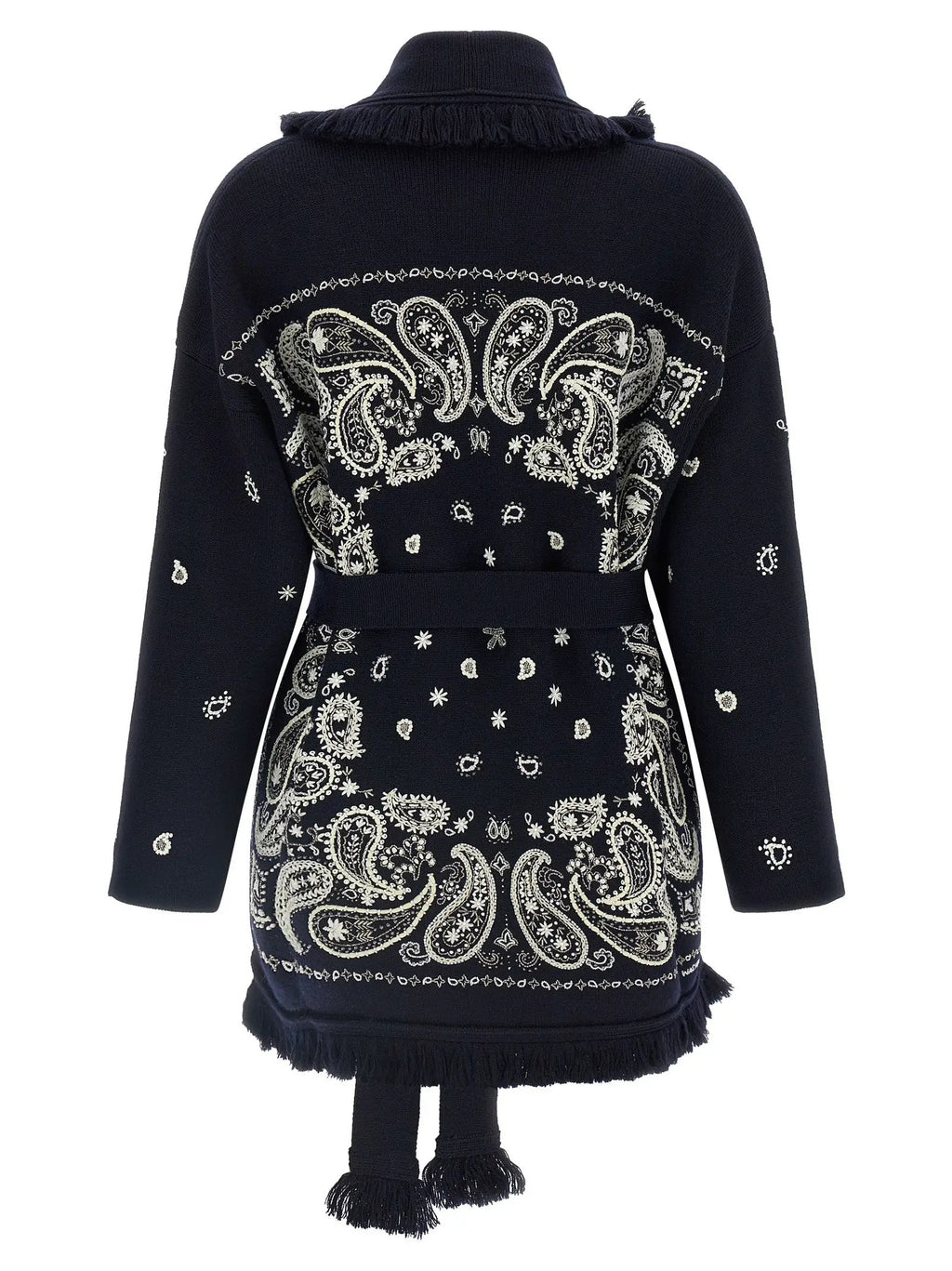 Alanui Alanui Blue Virgin Wool Cardigan
