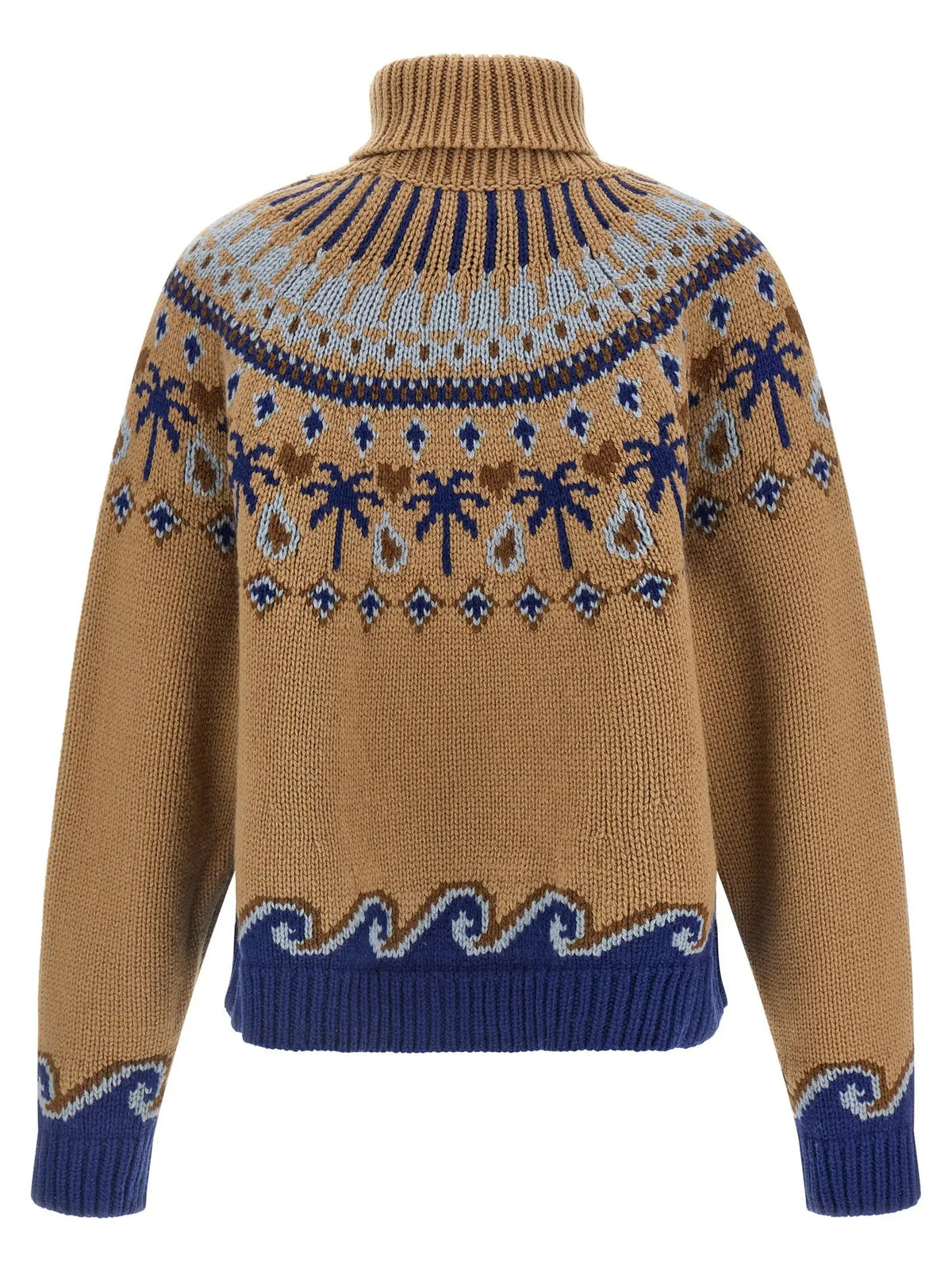 Alanui Alanui Beige Virgin Wool Cardigan