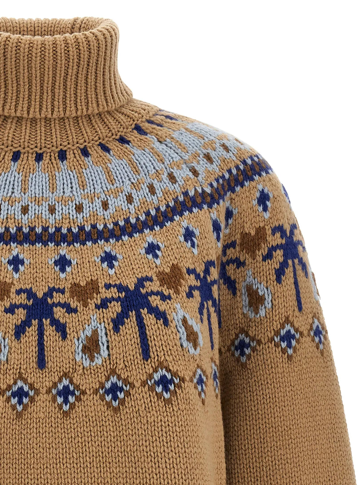 Alanui Alanui Beige Virgin Wool Cardigan